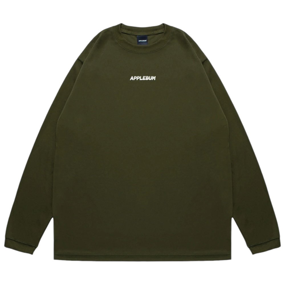 APPLEBUM<BR>ELITE PERFORMANCE (LOGO) L/S T-SHIRT(OLIVE)