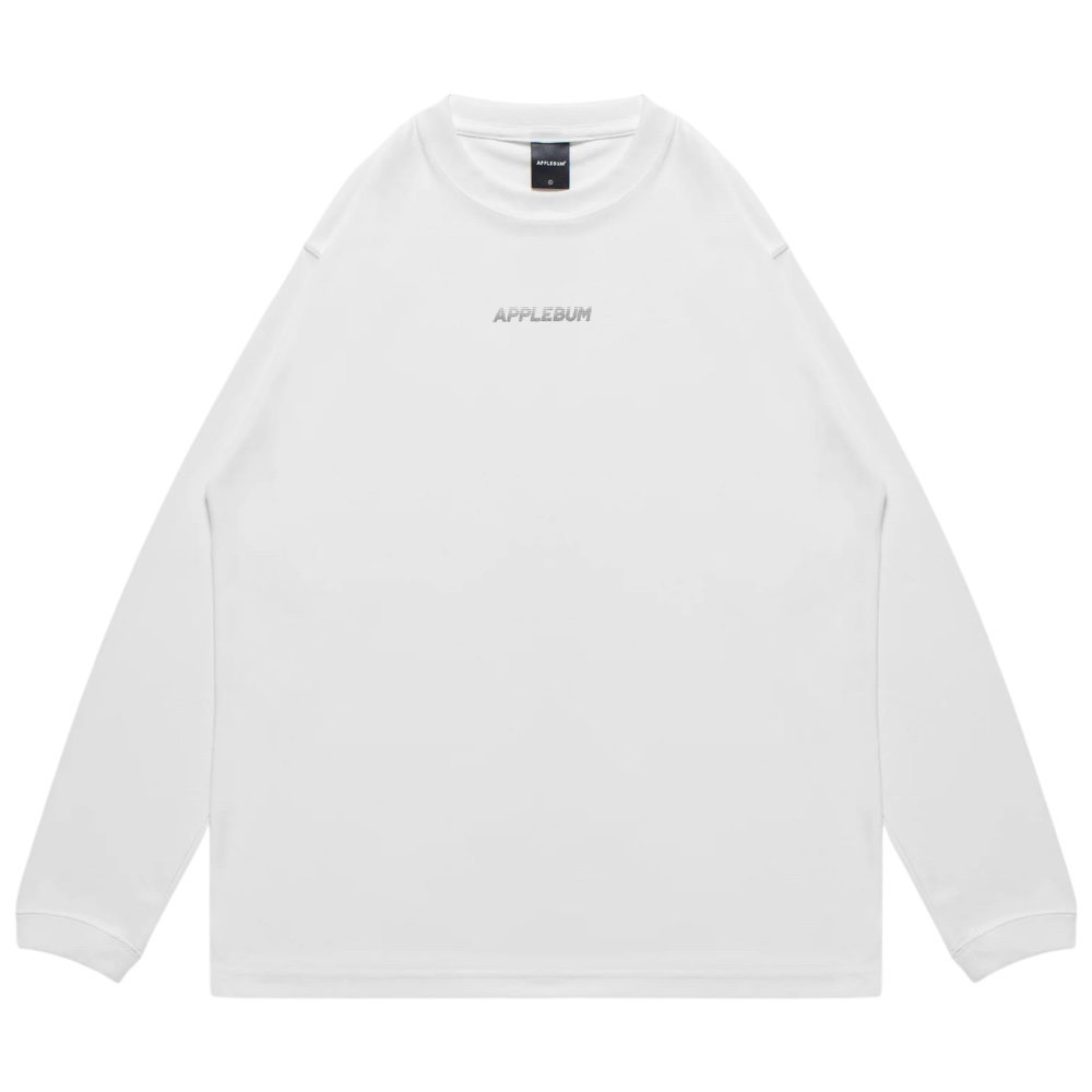 APPLEBUM<BR>ELITE PERFORMANCE (LOGO) L/S T-SHIRT(WHITE)