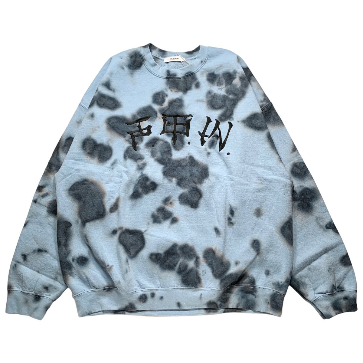 exodus<BR>F.T.W TIE DYE SWEAT(L-BLUE)