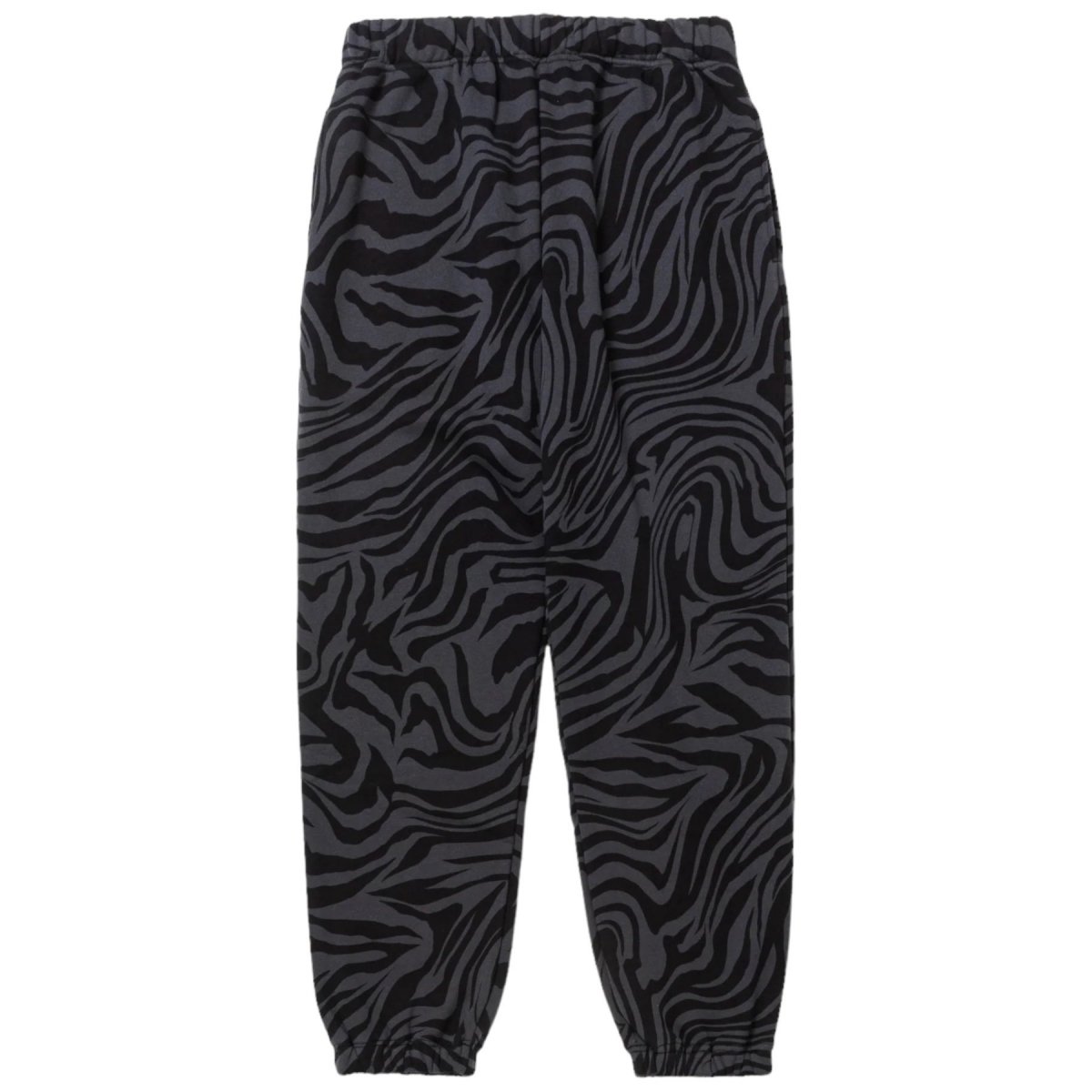 CALEE<BR>ZEBRA PATTERN SWEAT RELAX PANTS