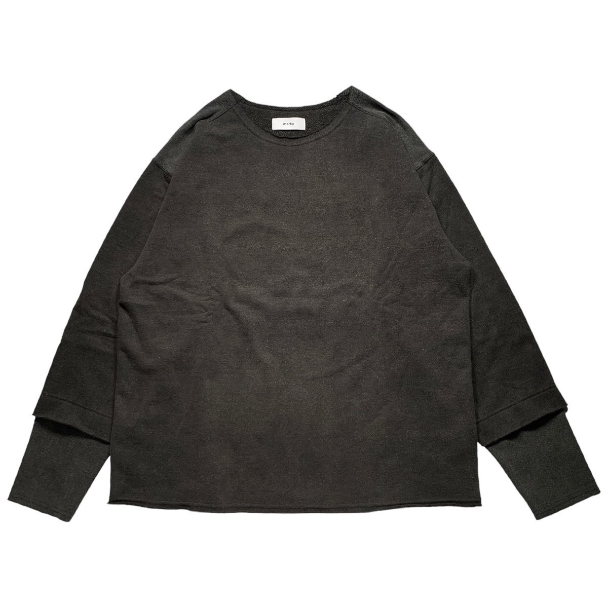 marka <BR>LAYERED TEE - 20/10 RECYCLE SUVIN ORGANIC COTTON FLEECE -