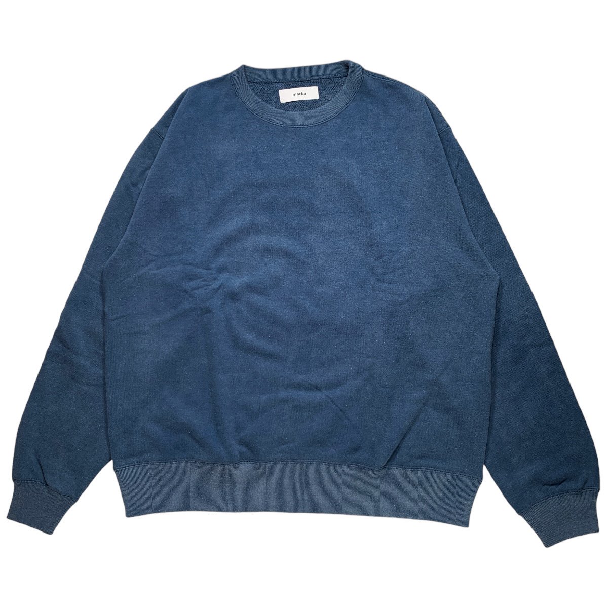 marka <BR>CREW NECK - 20/10 RECYCLE SUVIN ORGANIC COTTON FLEECE -(FADED BLUE)