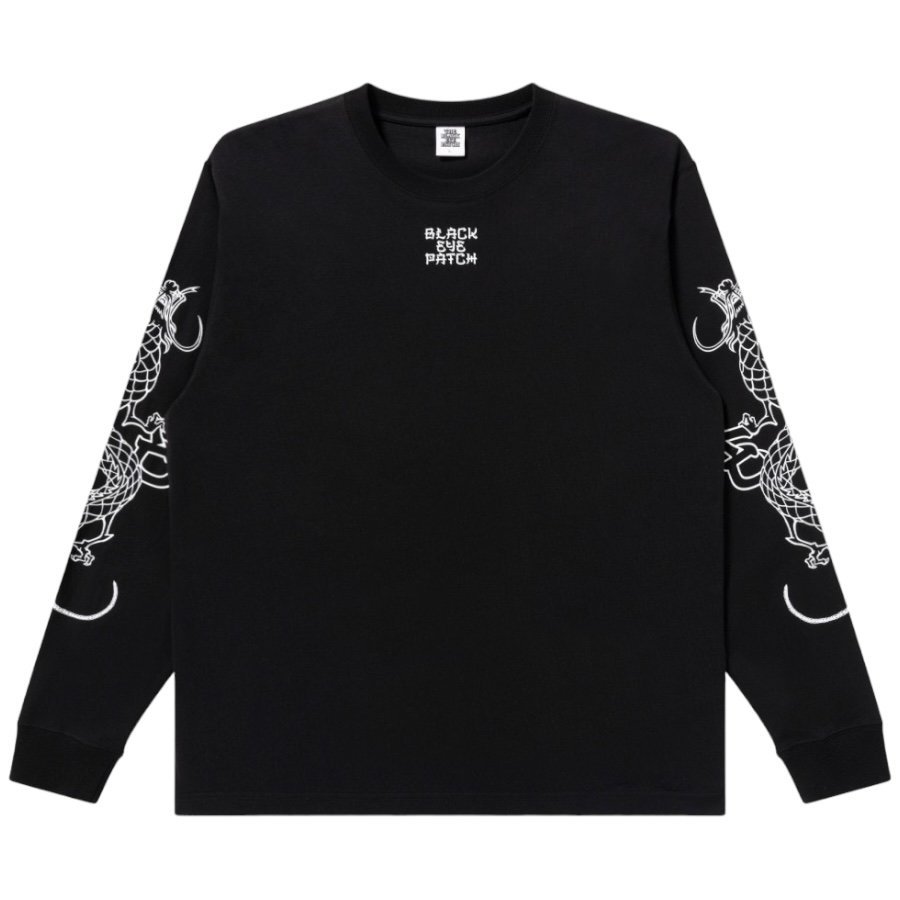 BlackEyePatch <BR>KANJI DRAGON L/S TEE