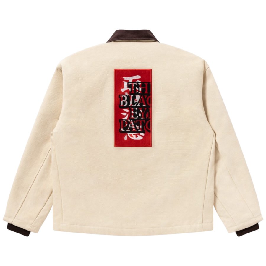 BlackEyePatch <BR>HWC LABEL EMBROIDERED DUCK JACKET(BEIGE)