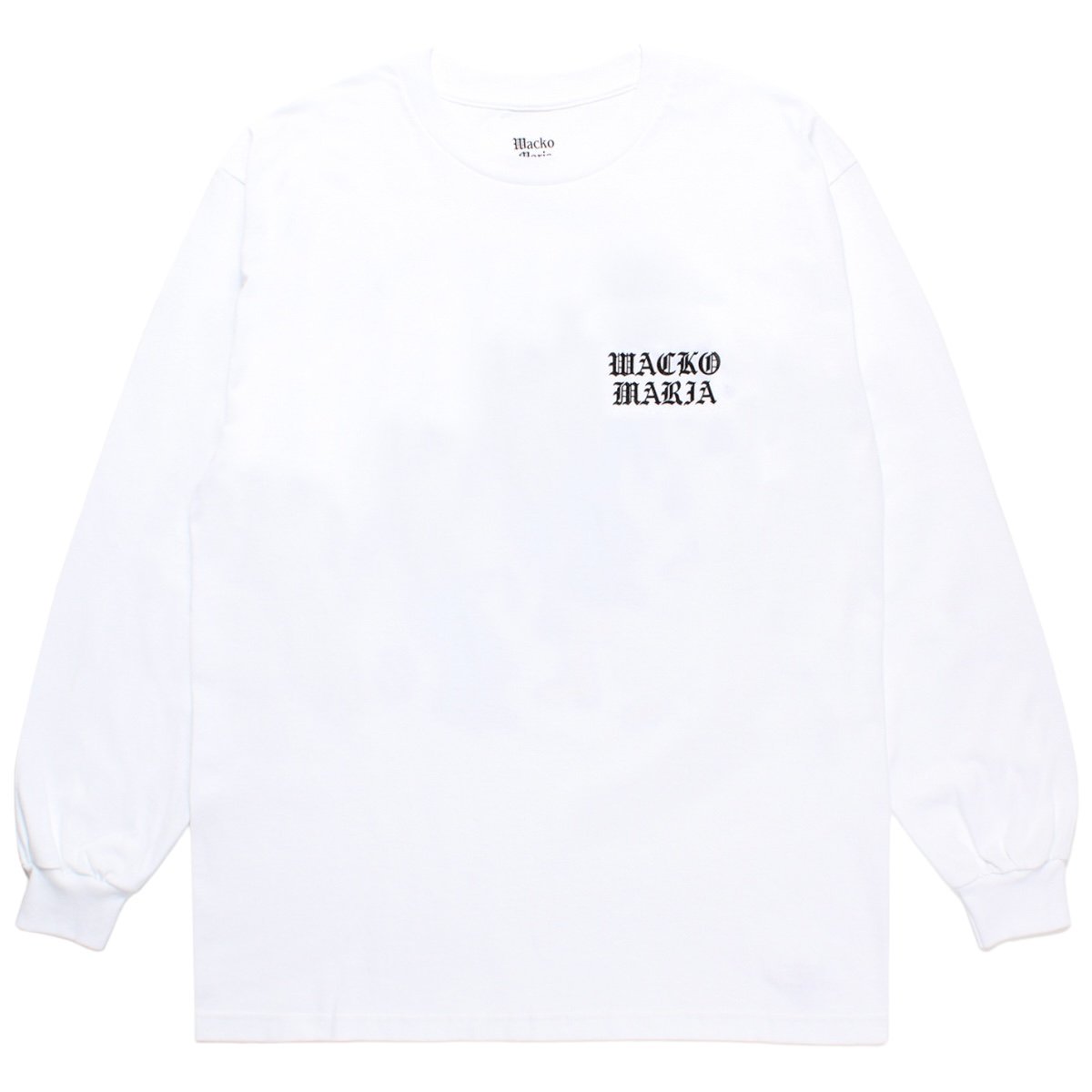 WACKOMARIA<BR>CREW NECK LONG SLEEVE T-SHIRT(TYPE-1)(WHITE)