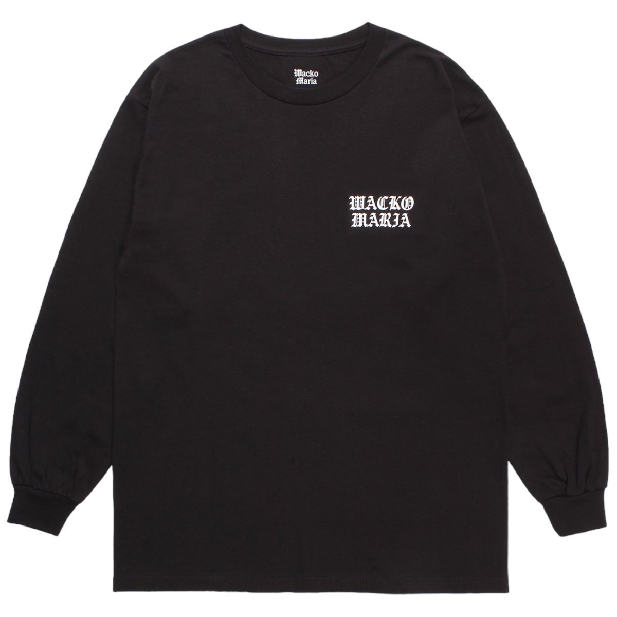 WACKOMARIA<BR>CREW NECK LONG SLEEVE T-SHIRT(TYPE-1)(BLACK)