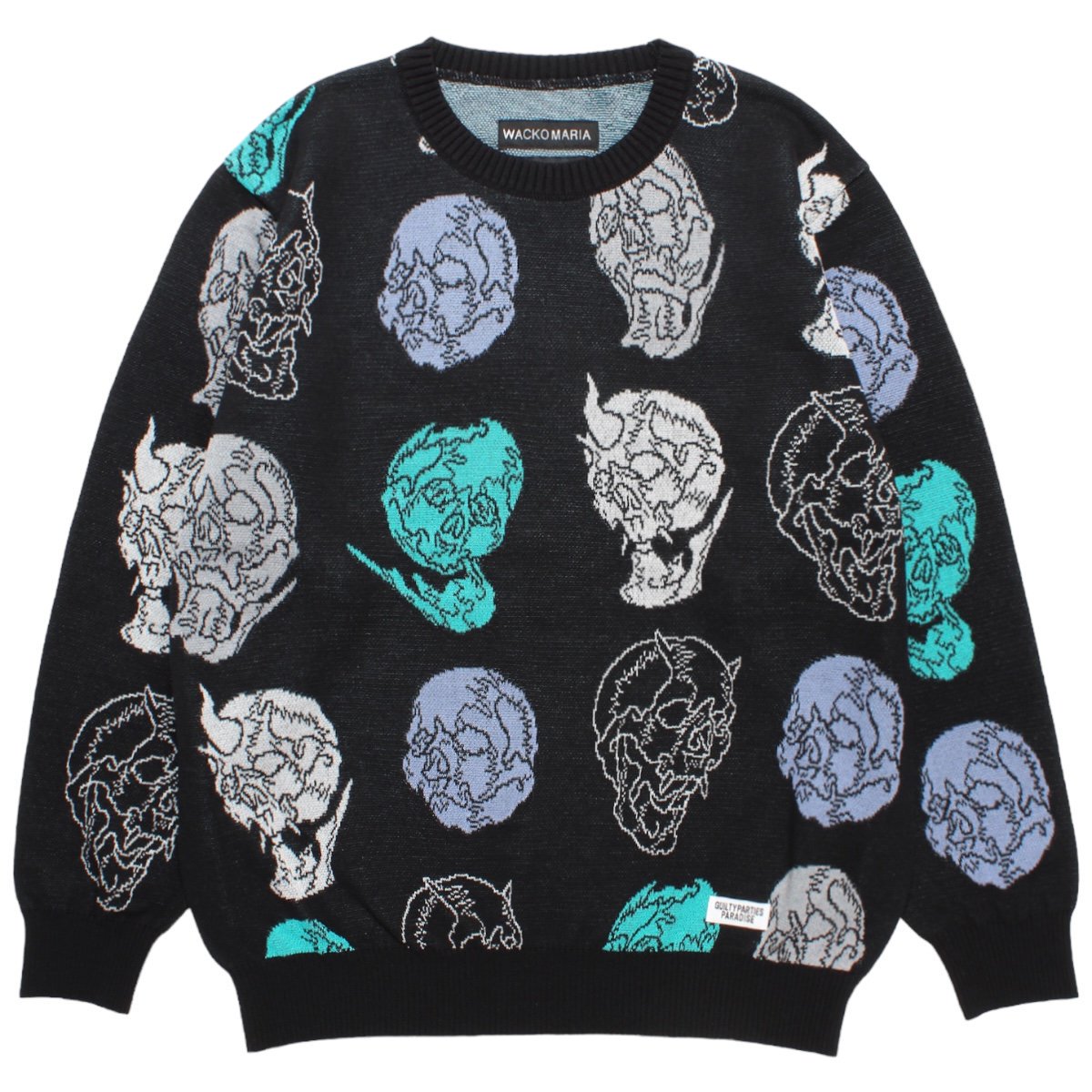 WACKOMARIA<BR>56 TATOO STUDIO / JACQUARD SWEATER(TYPE-2)