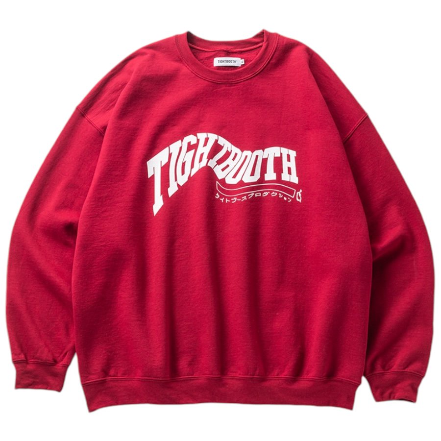 TIGHTBOOTH<BR>TBPR / ACID LOGO CREW NECK SWEAT SHIRT