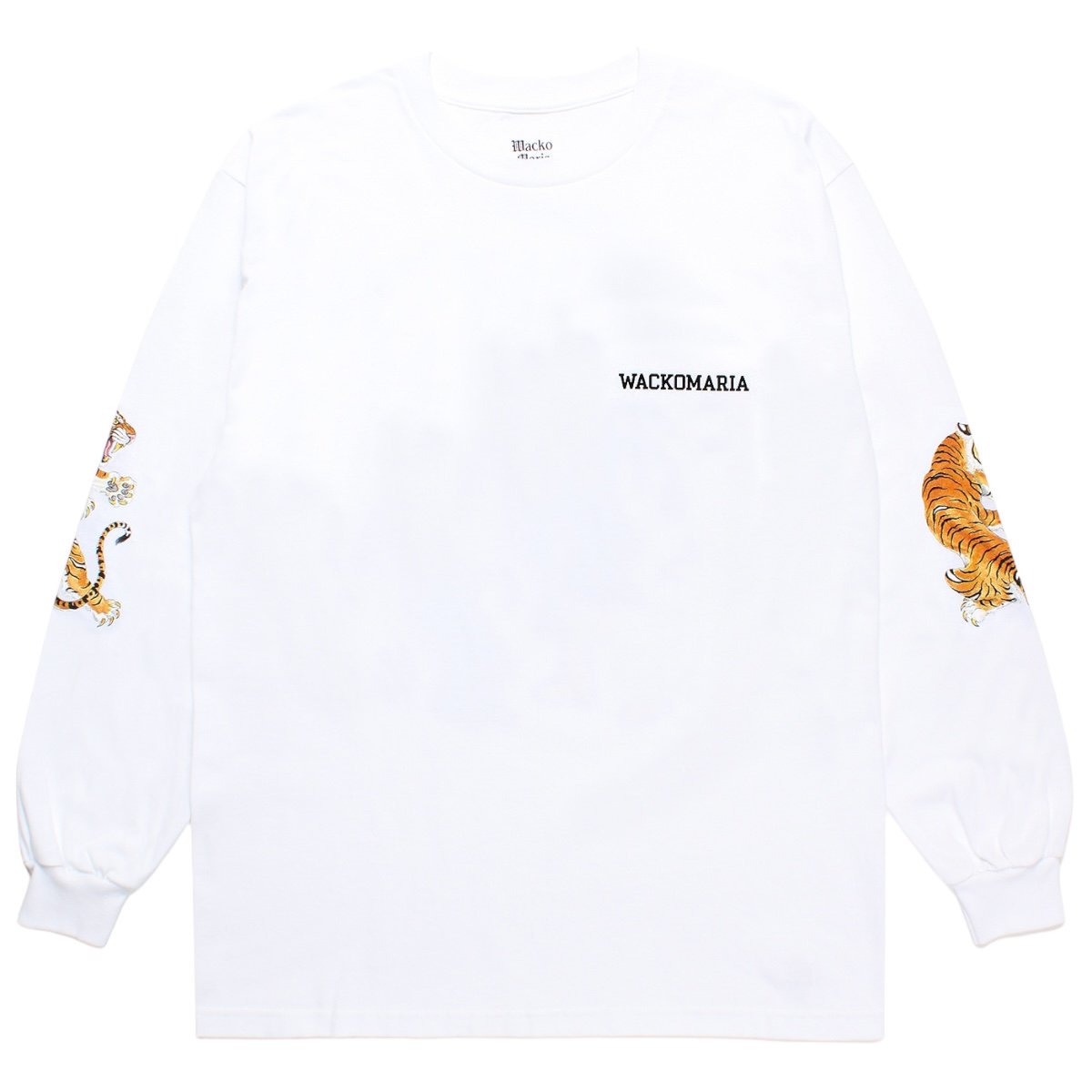 WACKOMARIA<BR>TIM LEHI / CREW NECK LONG SLEEVE T-SHIRT(TYPE-3)(WHITE)