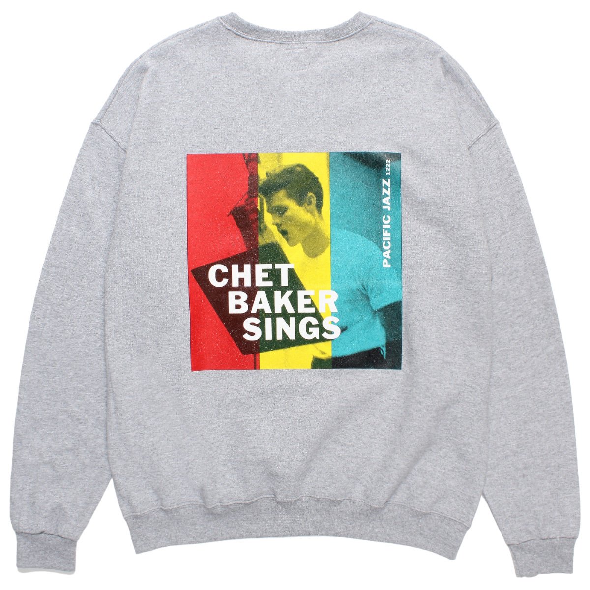 WACKOMARIA<BR>CHET BAKER / CREW NECK SWEAT SHIRT(TYPE-2)(GRAY)