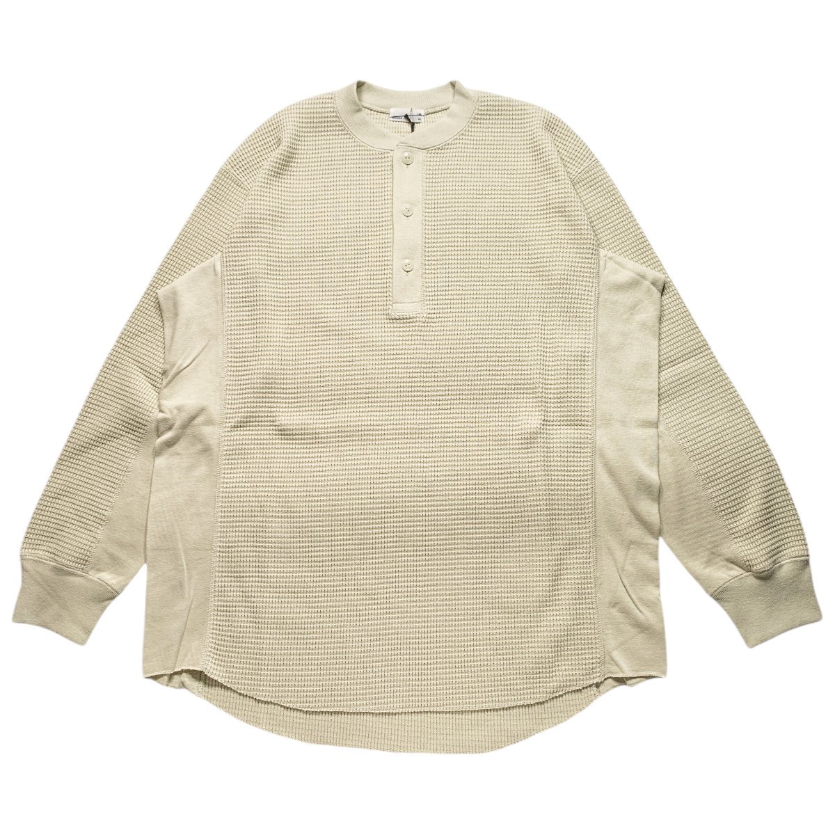 LAD MUSICIAN <BR>THERMAL HENRY NECK PULLOVER(IVORY)