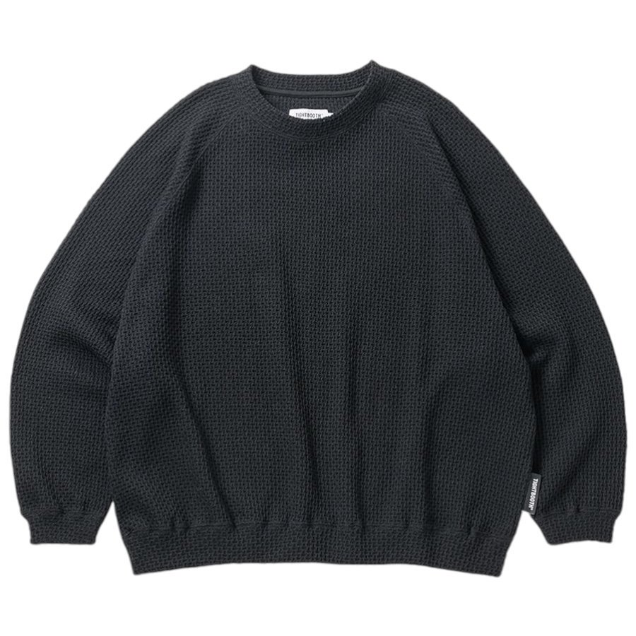 TIGHTBOOTH<BR>TBPR / CHAIN CREW KNIT(BLACK)