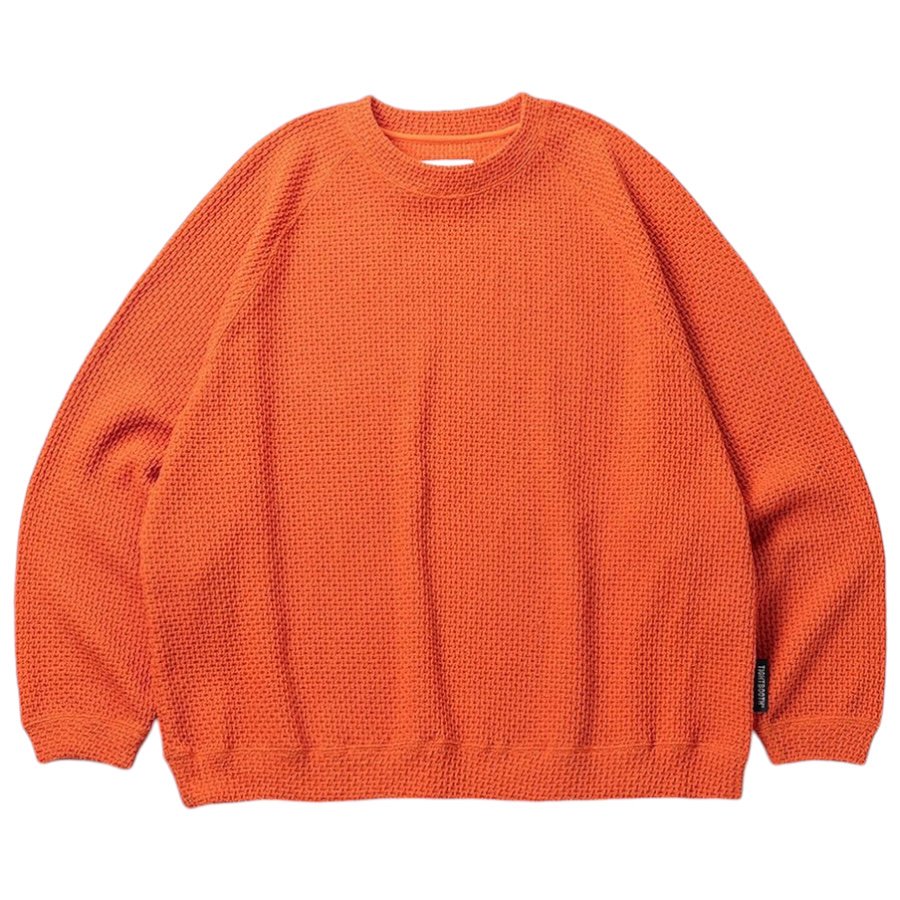 TIGHTBOOTH<BR>TBPR / CHAIN CREW KNIT(ORANGE)