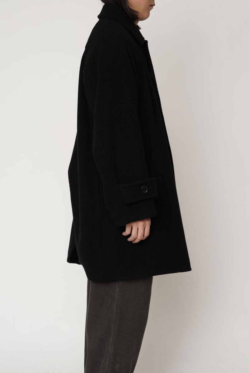 EVCON《エビコン》Wool Satin Collar Half Coat(243-91701) | 公式通販 |  BlackSheep【ブラックシープ】Official Online Store