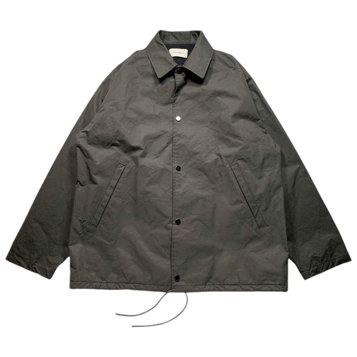 MARKAWARE<BR>COACH JACKET - ORGANIC COTTON HEAVY ALL WEATHER CLOTH -(OLIVE)