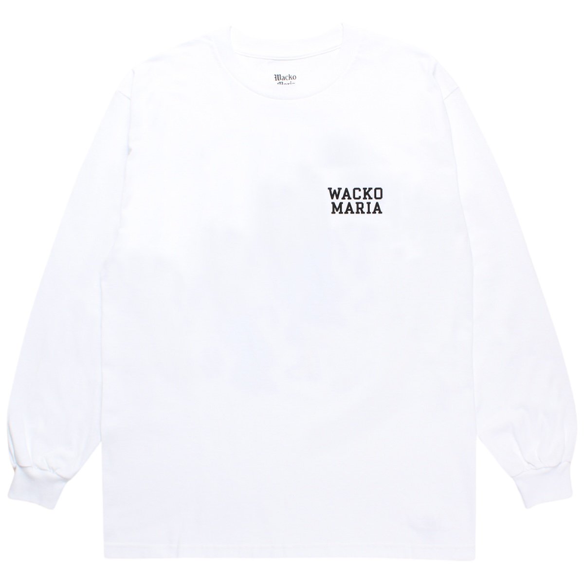 WACKOMARIA<BR>CREW NECK LONG SLEEVE T-SHIRT(TYPE-3)(WHITE)