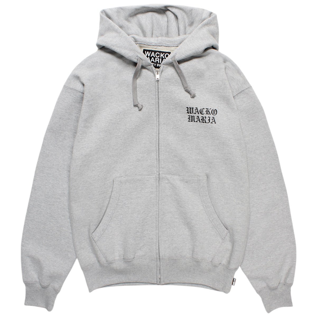 WACKOMARIA<BR>HEAVY WEIGHT FULL ZIP HOODED SWEAT SHIRT(TYPE-2)(GRAY)