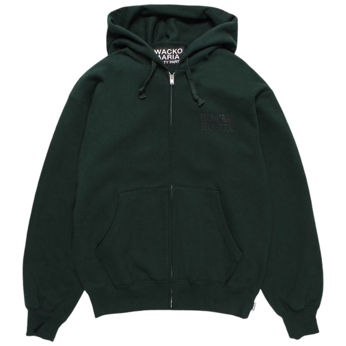 WACKOMARIA<BR>HEAVY WEIGHT FULL ZIP HOODED SWEAT SHIRT(TYPE-1)(GREEN)