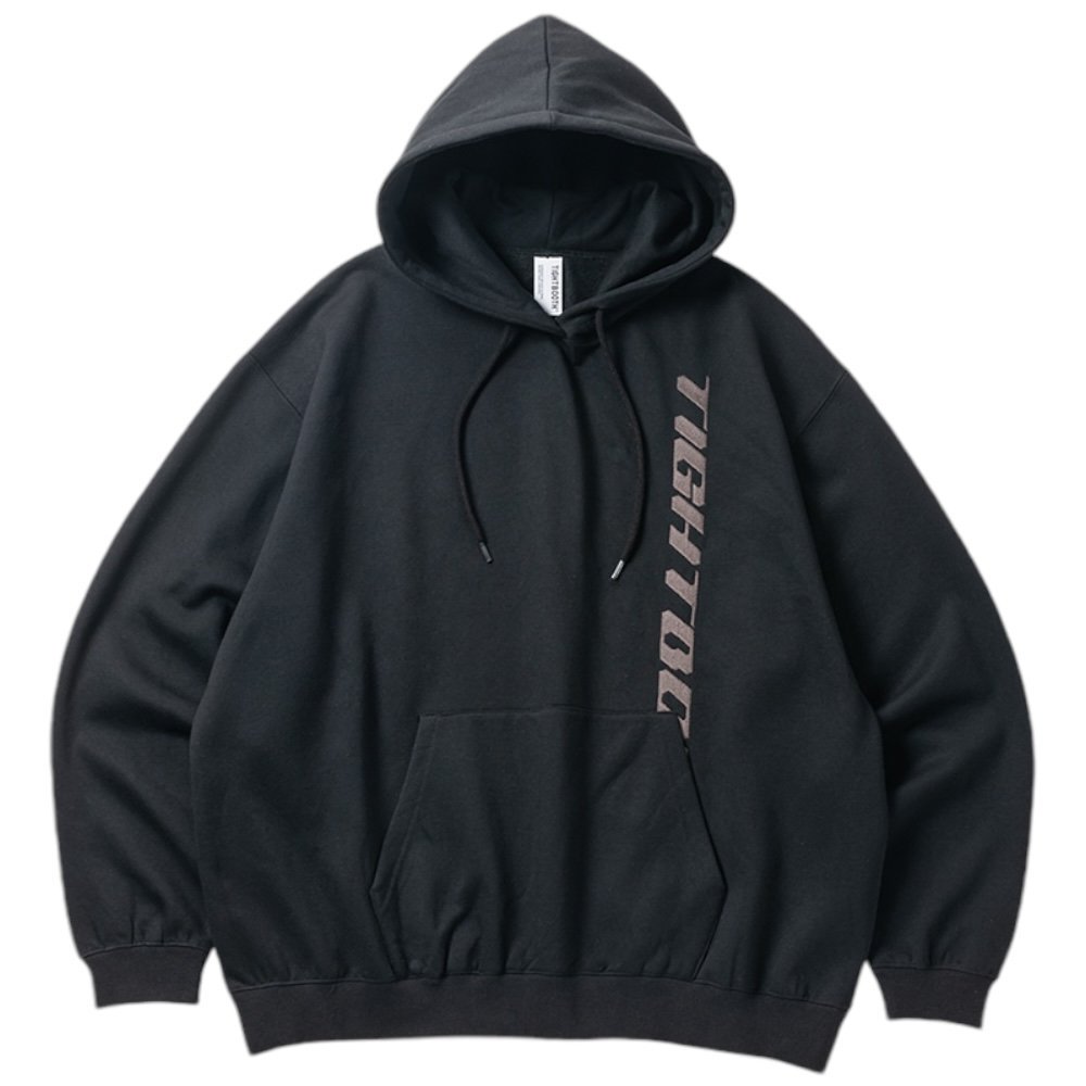 TIGHTBOOTH<BR>TBPR / STRAIGHT UP HOODED SWEAT SHIRT(BLACK)