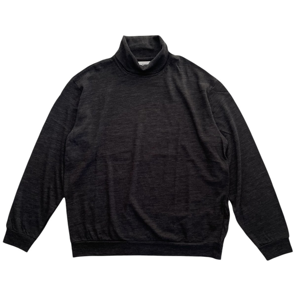 marka <BR>TURTLE NECK - SUPER 120's WOOL COTTON KNIT -