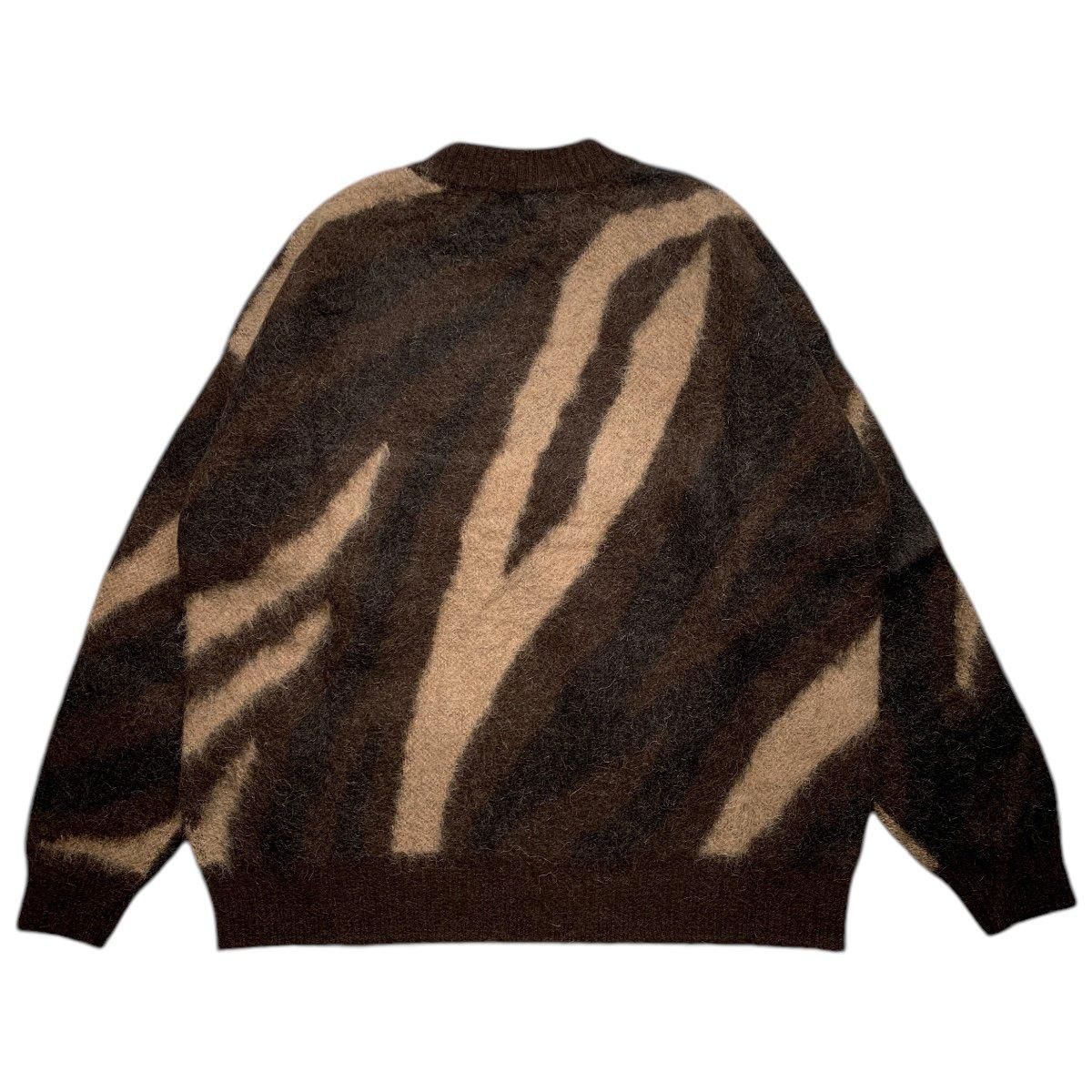 MARKAWARE《マーカウエア》BIAS ZEBRA PATTERN JUMPER - NATURAL COLOR