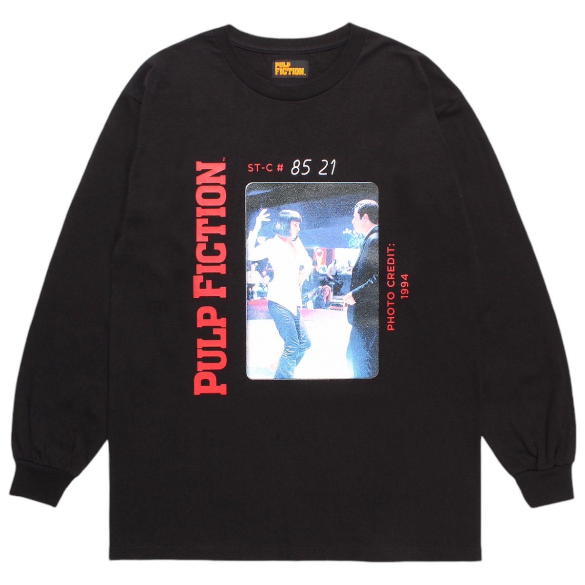 WACKOMARIA<BR>PULP FICTION / CREW NECK LONG SLEEVE T-SHIRT(TYPE-2)(BLACK)