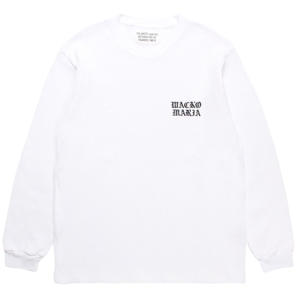 WACKOMARIA<BR>THERMAL SHIRT(TYPE-2)(WHITE)