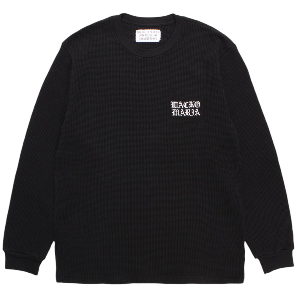 WACKOMARIA<BR>THERMAL SHIRT(TYPE-2)(BLACK)