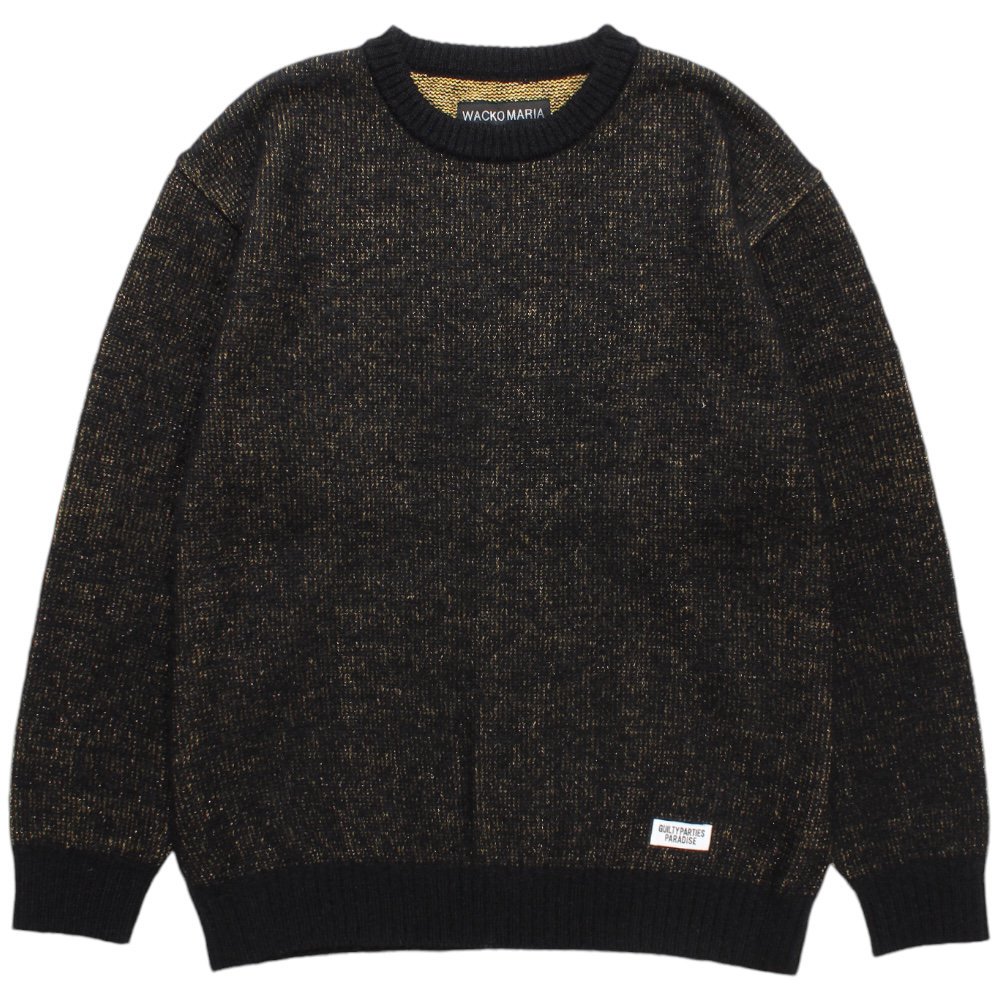 WACKOMARIA<BR>GLITTER MOHAIR CREW NECK SWEATER(TYPE-2) 