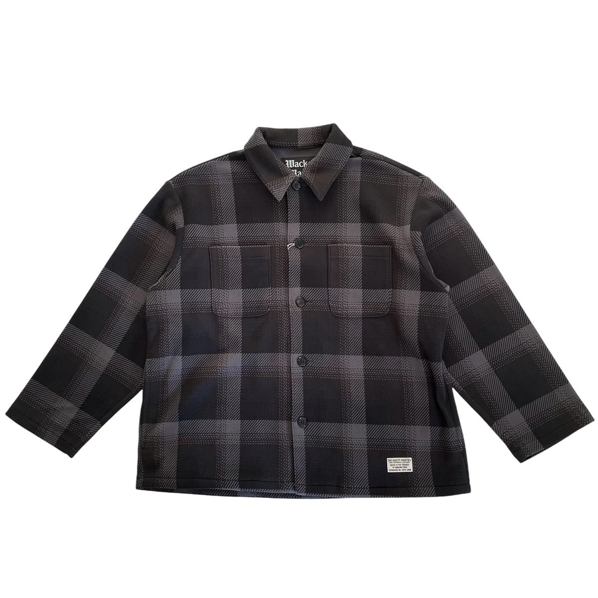 WACKOMARIA<BR>FLEECE SHIRT(TYPE-1)(CHARCOAL)