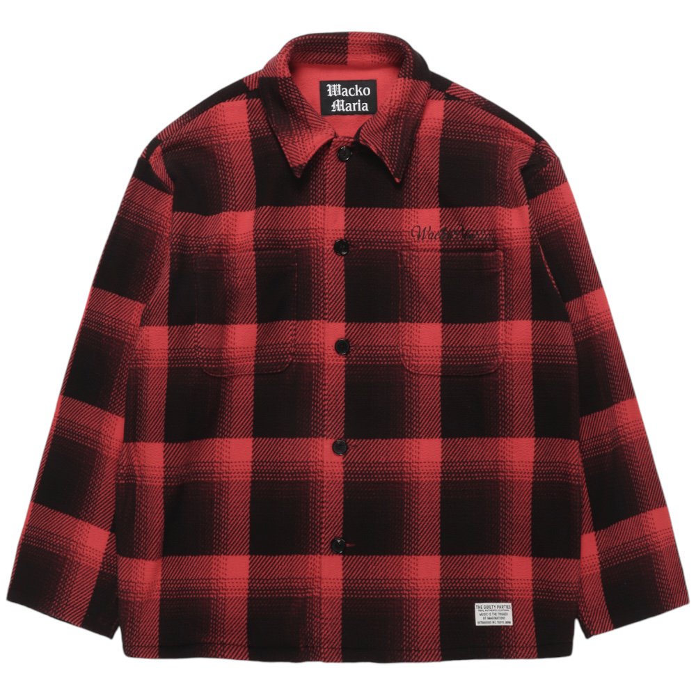 WACKOMARIA<BR>FLEECE SHIRT(TYPE-2)(RED)