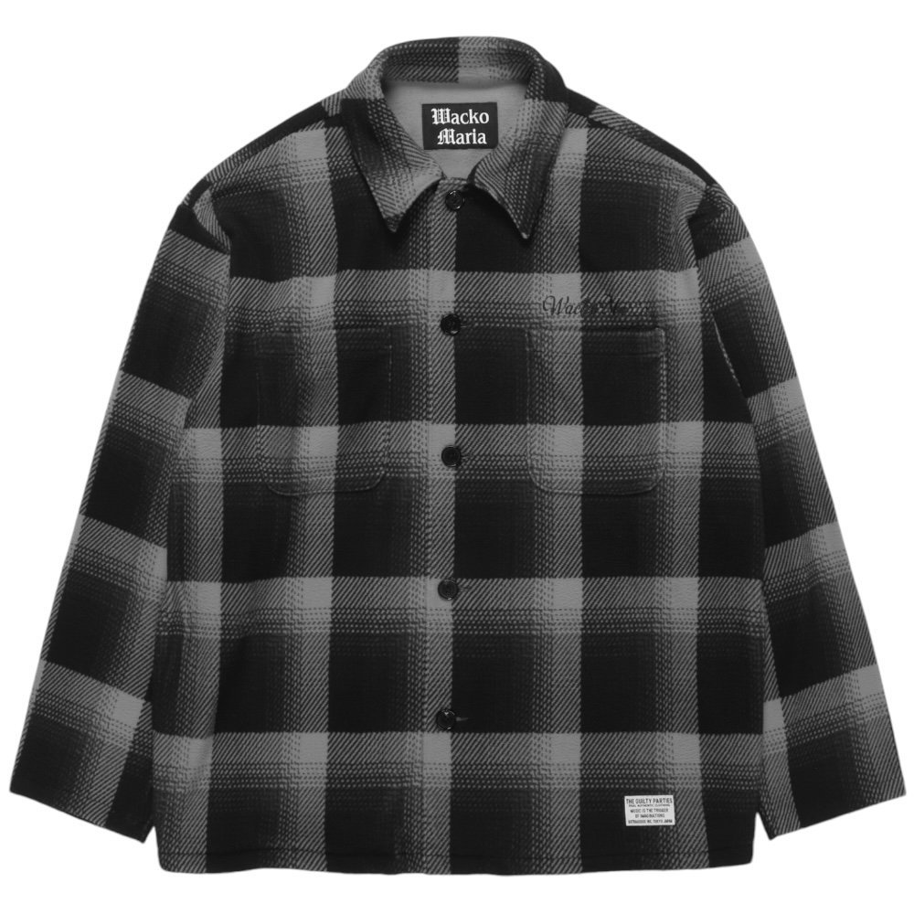 WACKOMARIA<BR>FLEECE SHIRT(TYPE-2)(CHARCOAL)