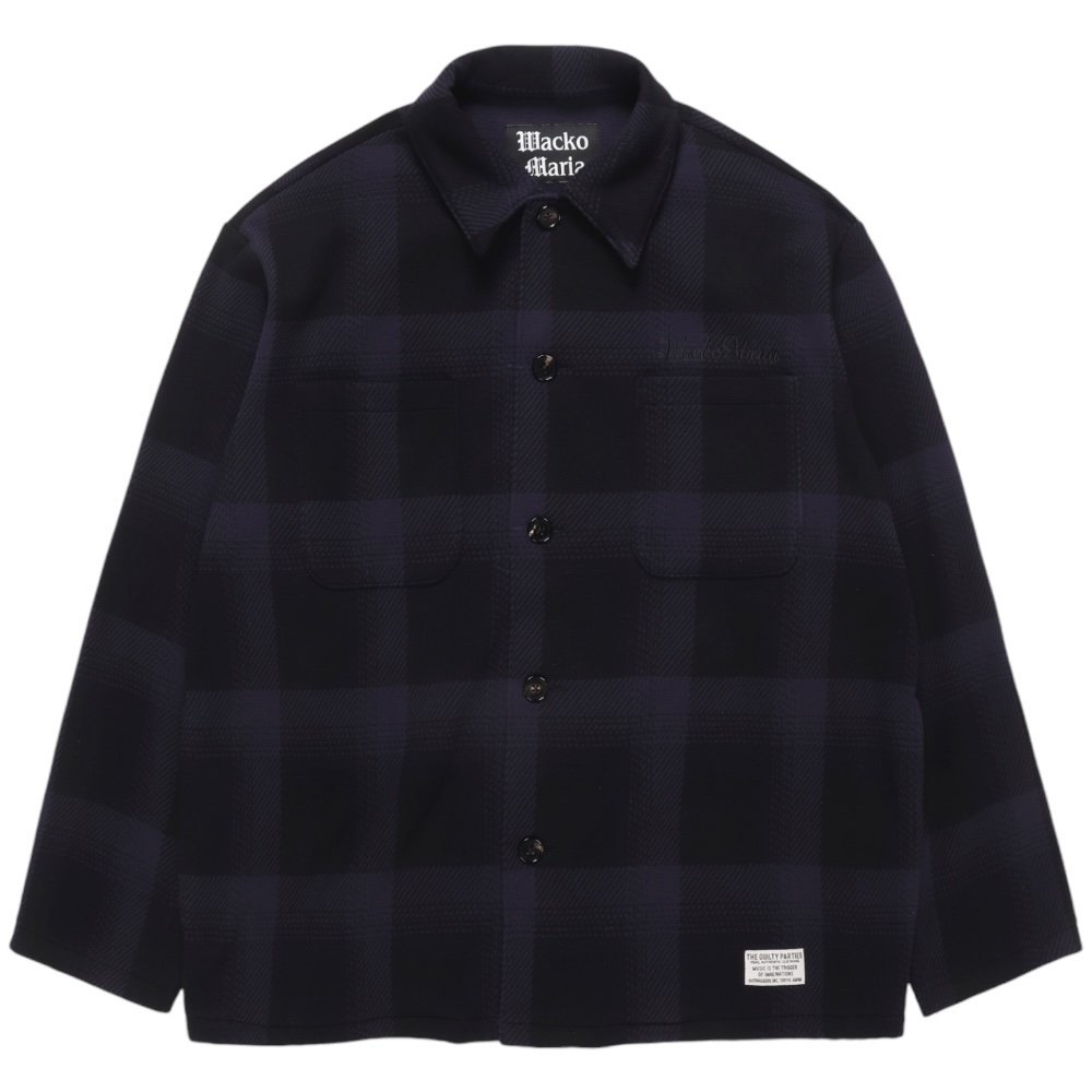 WACKOMARIA<BR>FLEECE SHIRT(TYPE-2)(NAVY)