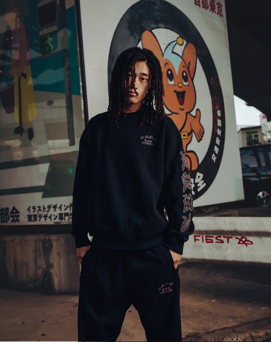 BlackEyePatch《ブラックアイパッチ》| HWC COLLAGE CREW SWEAT(BEPFW24LT10) | 公式通販 |  BlackSheep【ブラックシープ】Official Online Store