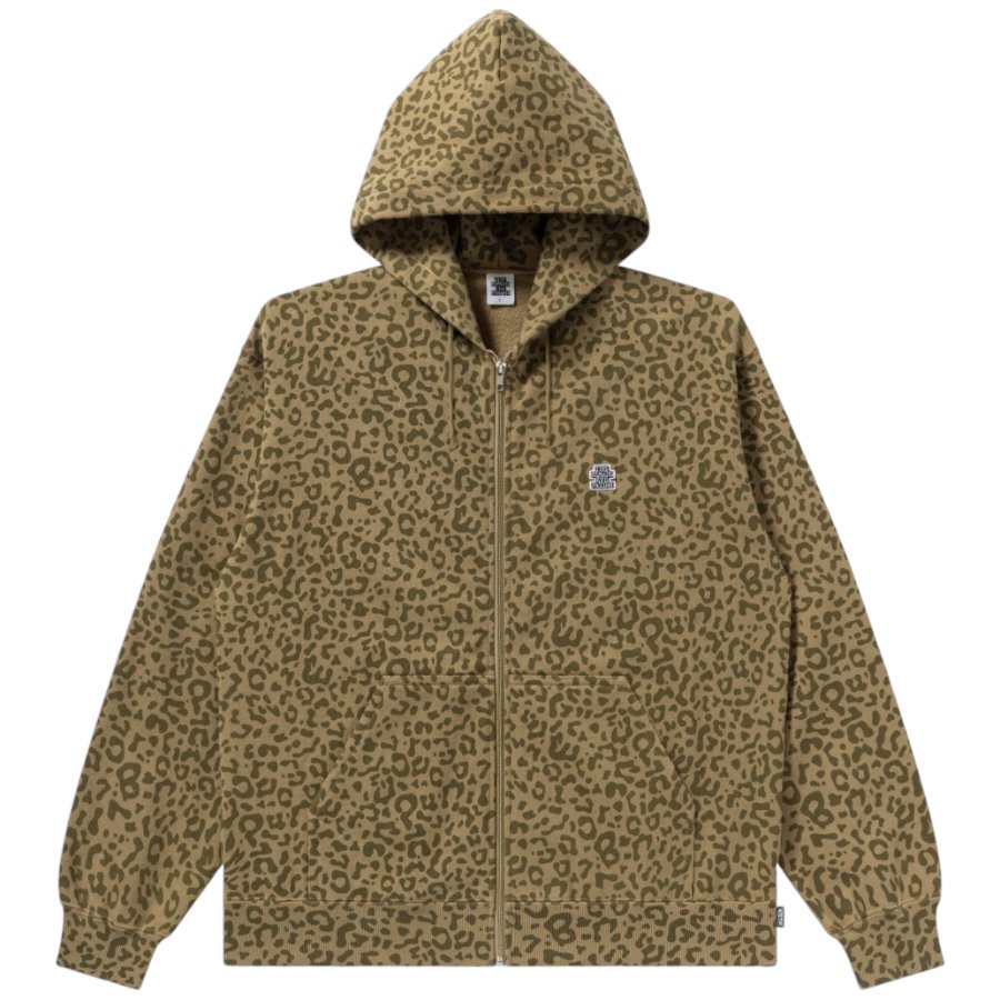 BlackEyePatch <BR>SMALL OG LEOPARD ZIP HOODIE