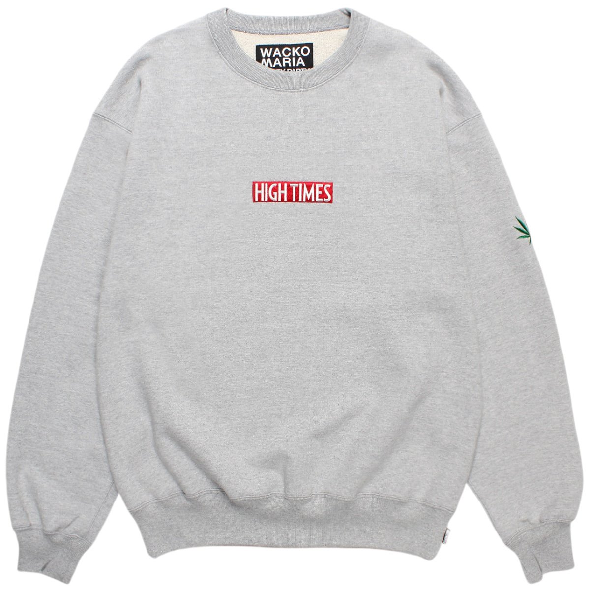 WACKOMARIA<BR>HIGHTIMES / HEAVY WEIGHT CREW NECK SWEAT SHIRT(GRAY)