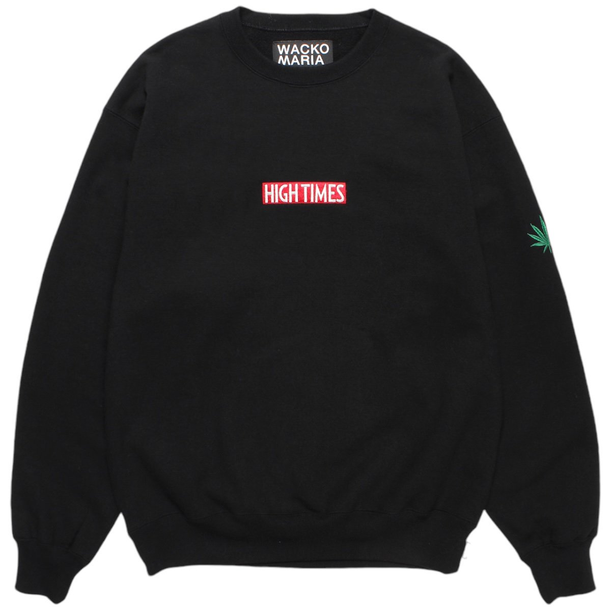 WACKOMARIA<BR>HIGHTIMES / HEAVY WEIGHT CREW NECK SWEAT SHIRT(BLACK)