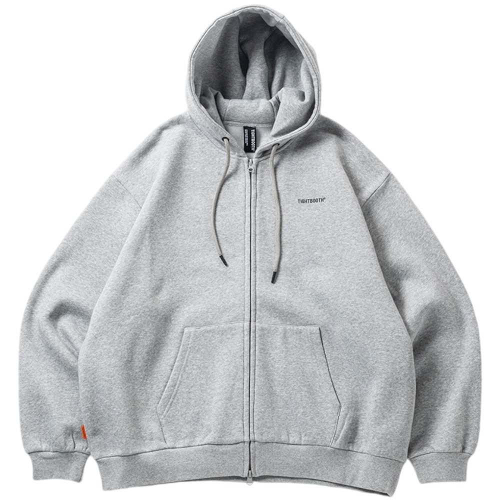 TIGHTBOOTH<BR>TBPR / LOGO ZIP HOODED SWEAT SHIRT(GRAY)