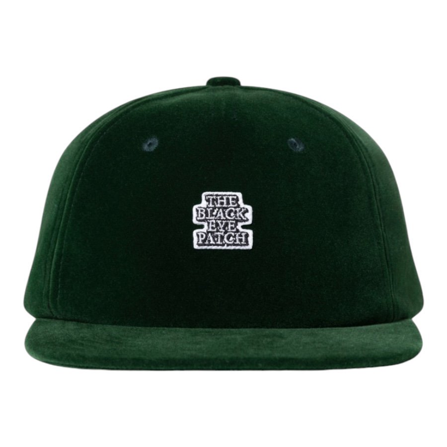 BlackEyePatch <BR>OG LABEL VELOUR CAP(GREEN)