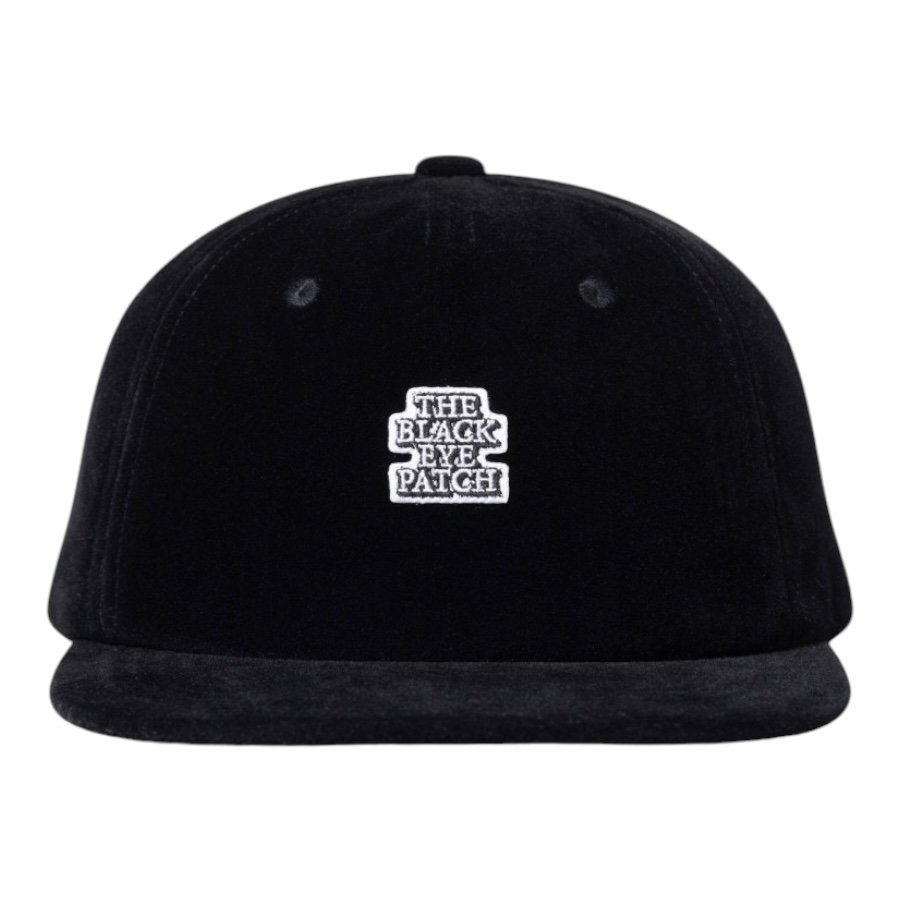 BlackEyePatch <BR>OG LABEL VELOUR CAP(BLACK)