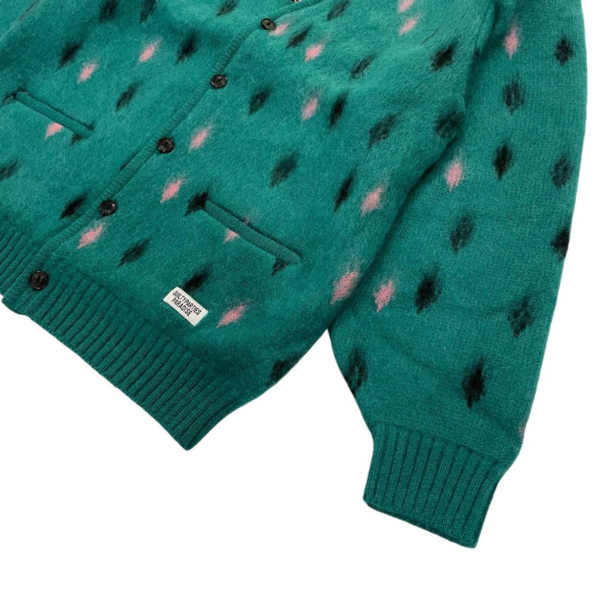WACKOMARIA《ワコマリア》 DIAMOND HEAVY MOHAIR CARDIGAN(24FW WACKOMARIA《ワコマリア》 DIAMOND HEAVY MOHAIR CARDIGAN(24FW