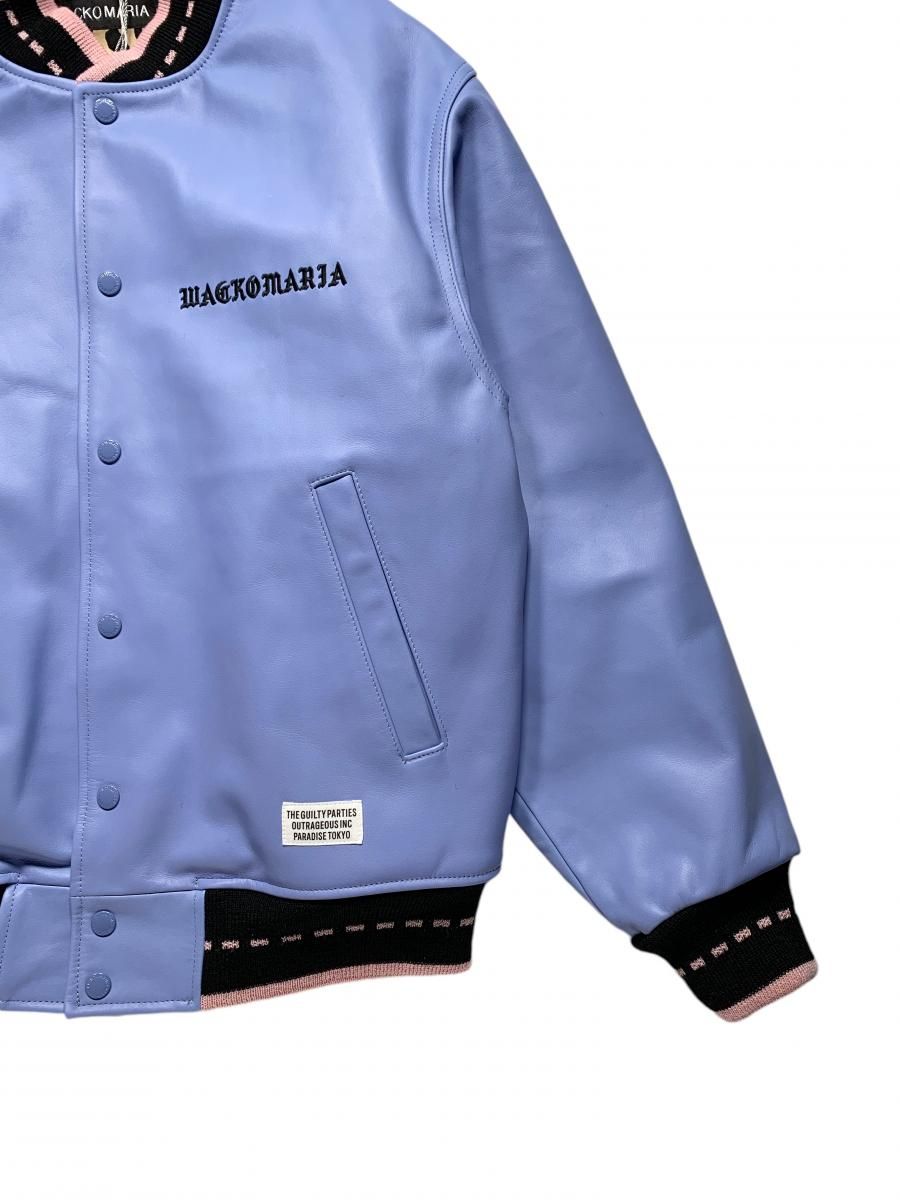 ワコマリア　LEATHER VARSITY JACKET (TYPE-2) LEATHER VARSITY JACKET ( TYPE-2 )｜WACKO MARIA