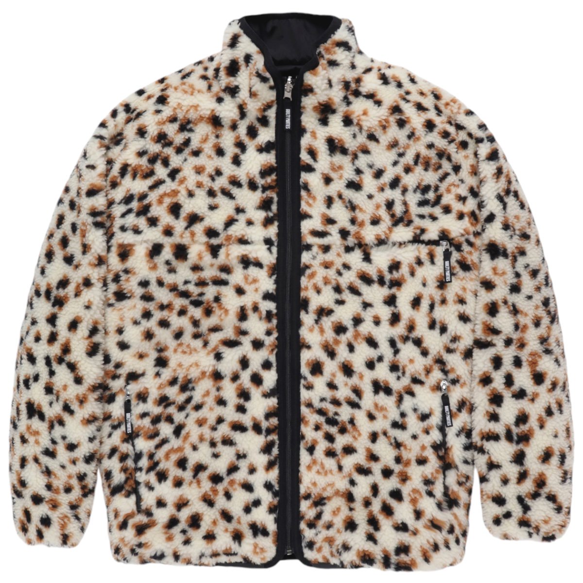 WACKOMARIA<BR>REVERSIBLE LEOPARD BOA JACKET(WHITE)