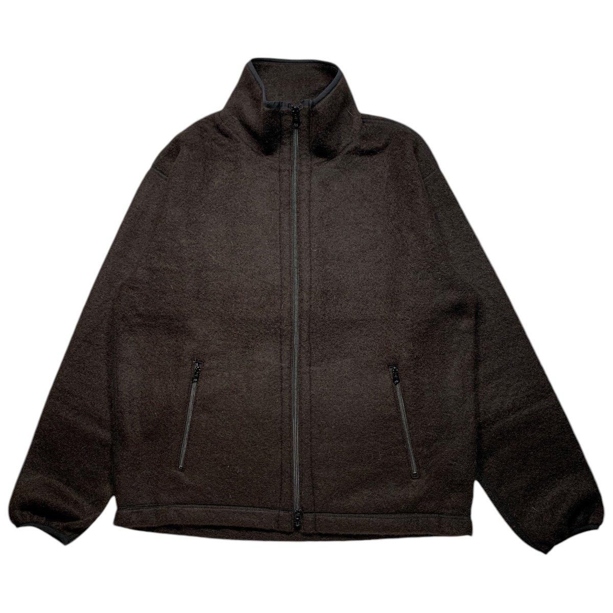 MARKAWARE <BR>TRACK JACKET - NATURAL COLOR ALPACA FLEECE -