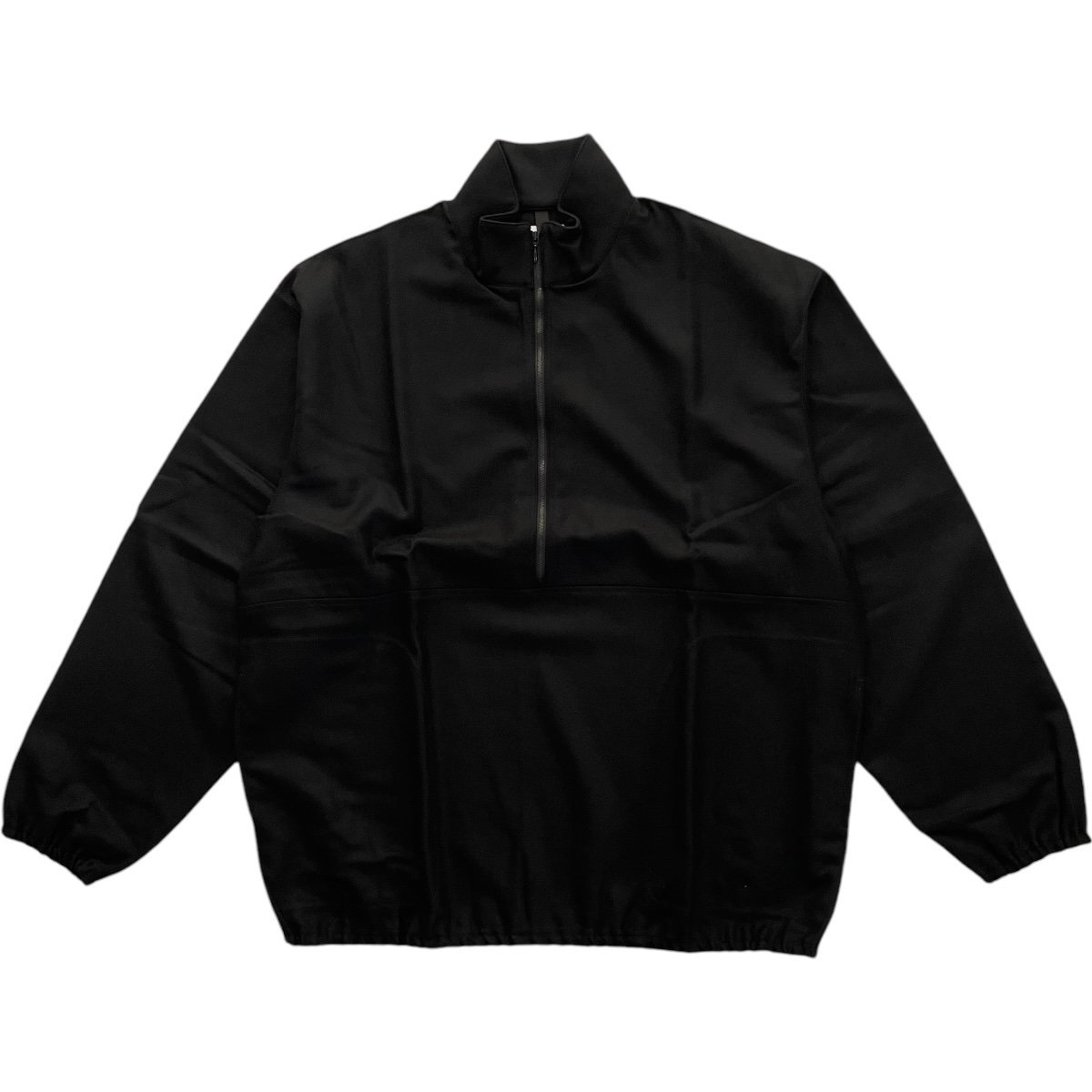 marka<BR>HALF ZIP TRACK JACKET - 2/32 WOOL SOFT FLANNEL -(DARK NAVY)