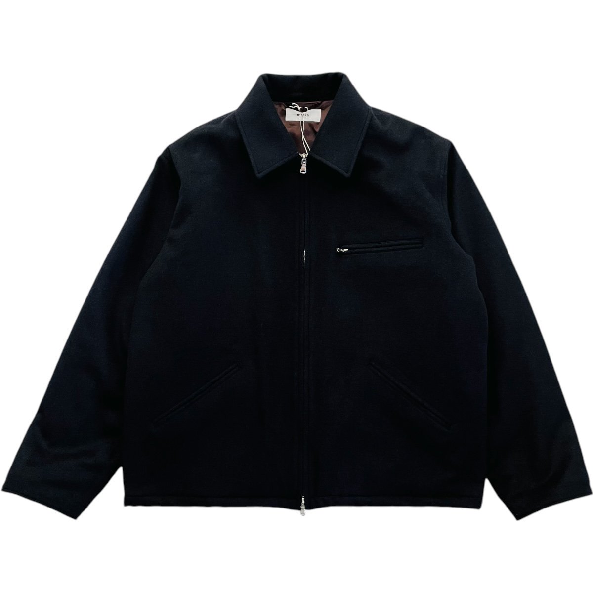 marka<BR>PUFFED WORK JACKET - WOOL SILK BEAVER -