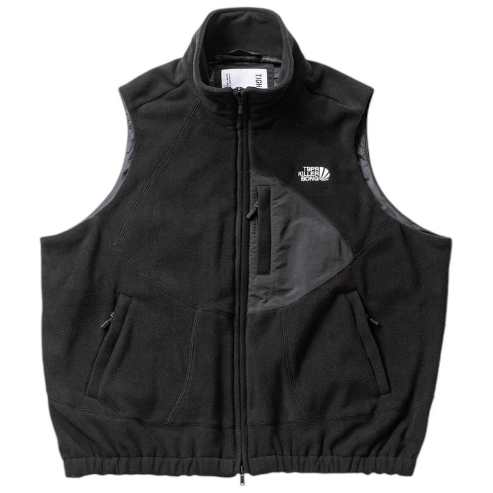 TIGHTBOOTH<BR>TBKB / FLEECE VEST(BLACK)