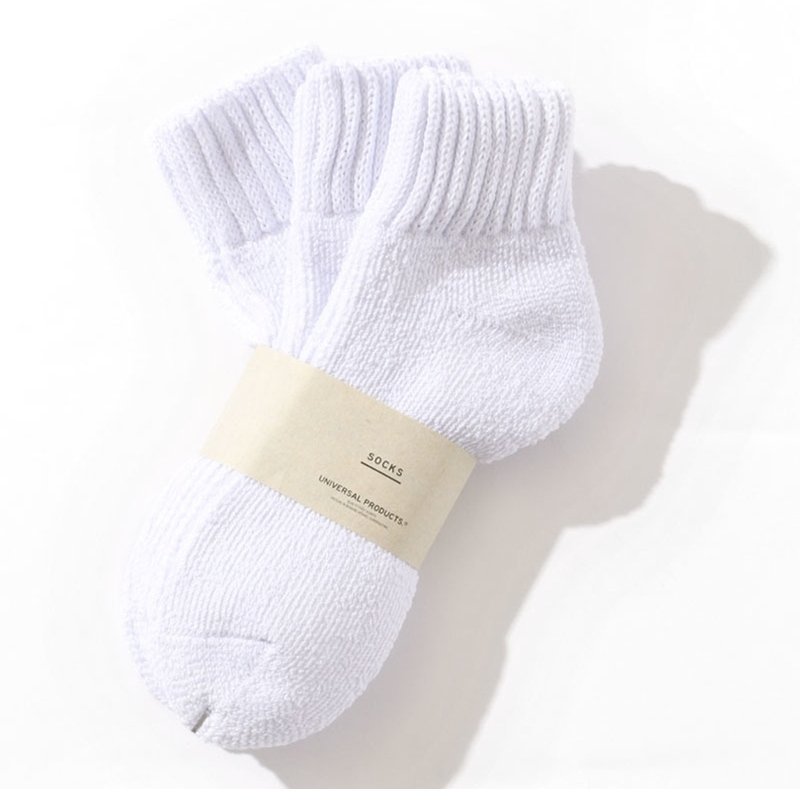 UNIVERSAL PRODUCTS<BR>3P PILE SOCKS(WHITE)