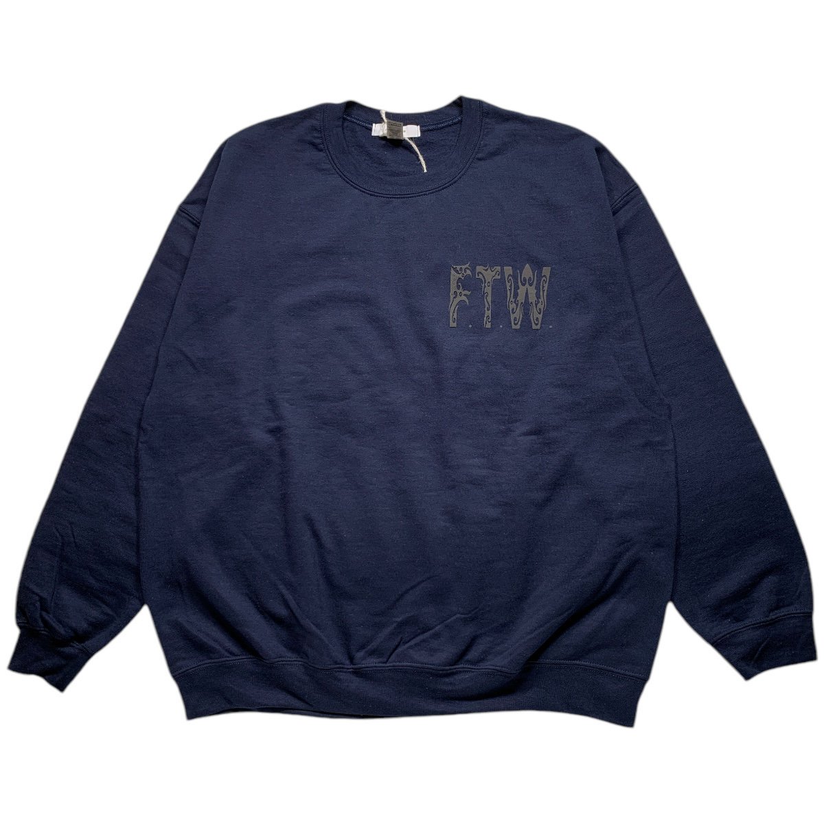 exodus<BR>BORNEO "F.T.W" SWEAT SHIRT(NAVY)