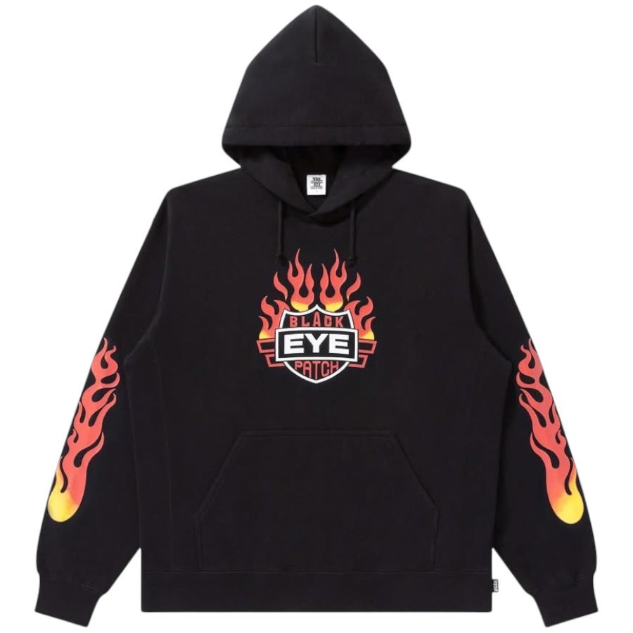 BlackEyePatch <BR>FLAME RIDER LOGO HOODIE